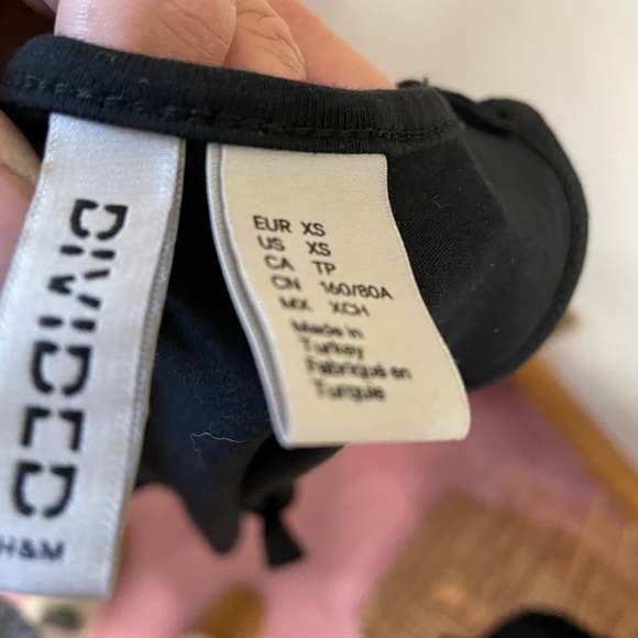 DIVIDED Black High Neck Bodysuit With Edgy Silver Embellishments XS - Picture 12 of 13